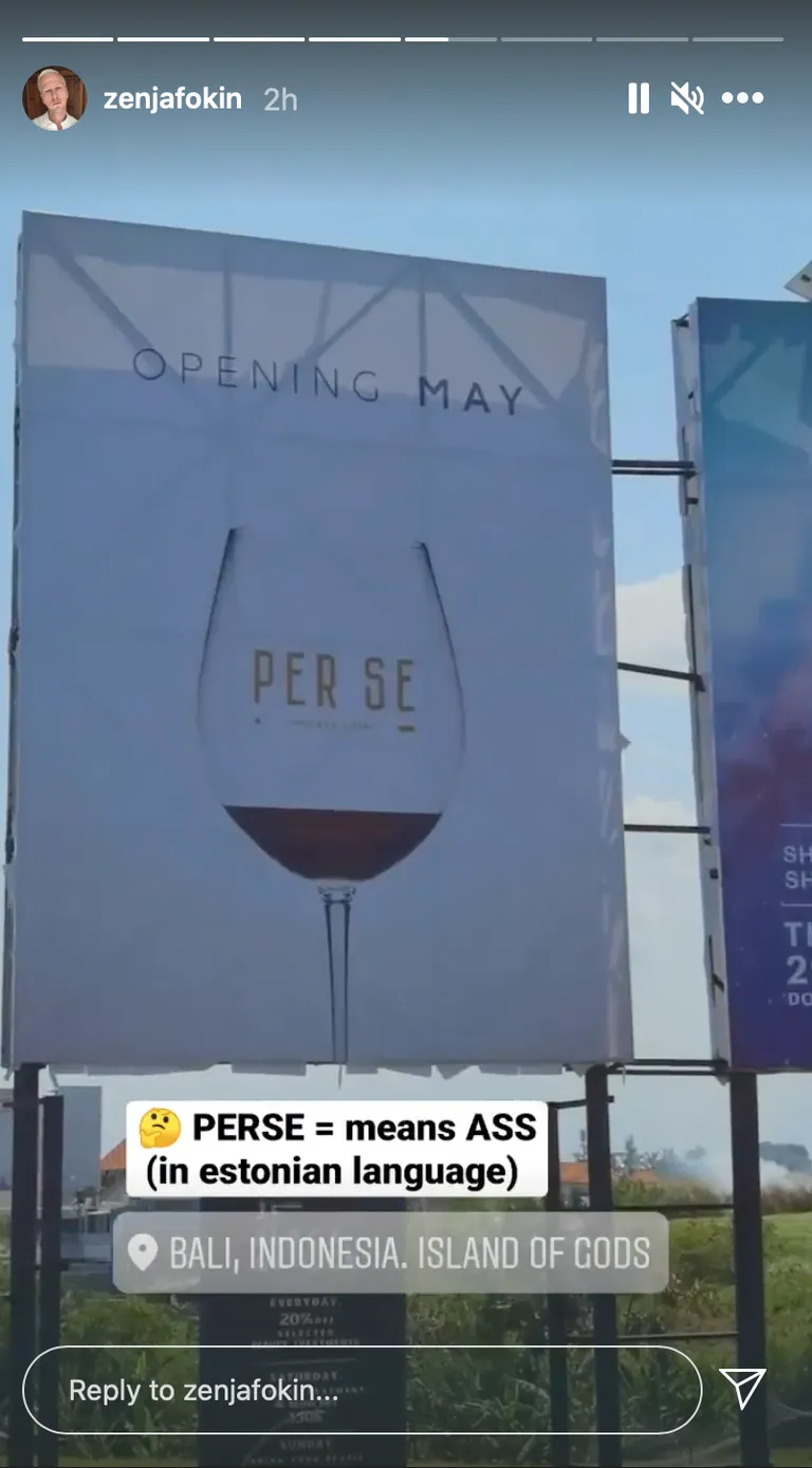 Reklaam võib olla naljakas vaid neile, kes eesti keelt oskavad.