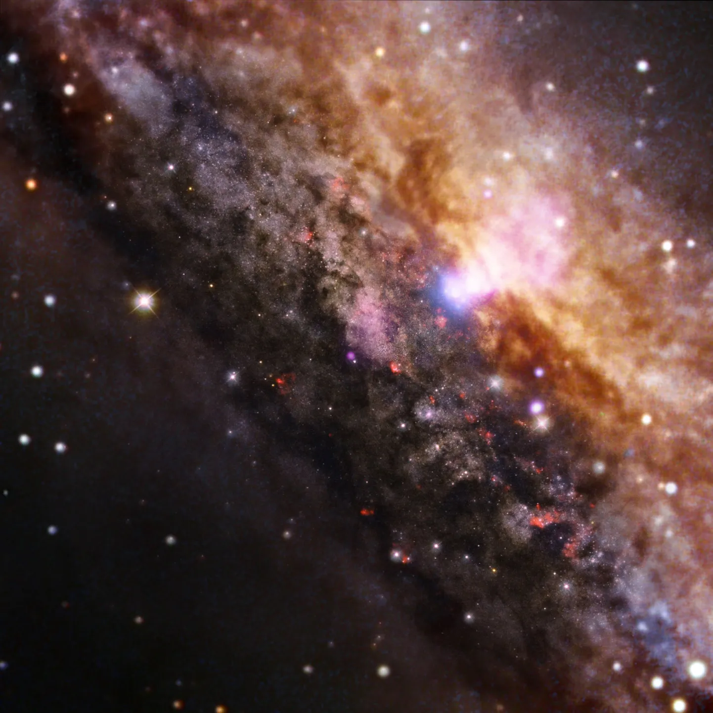 Galaktika NGC 4945, mis on sarnane meie Linnuteega