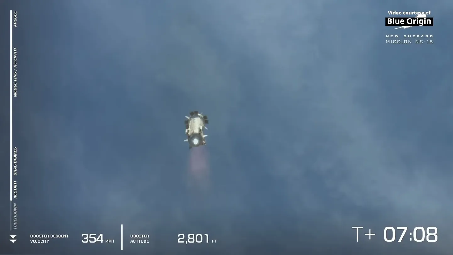 Blue Origini raketikatsetus