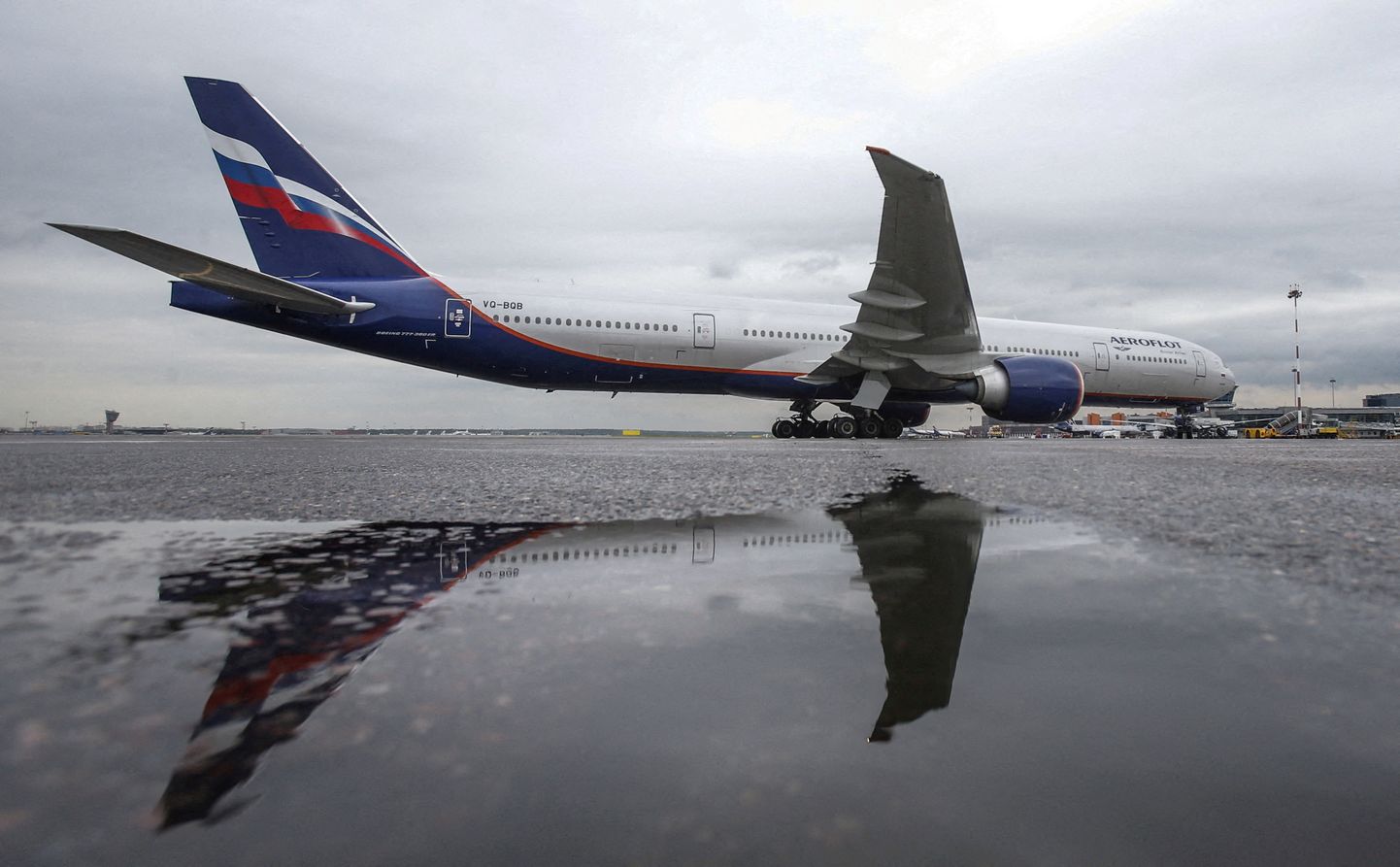 Aerofloti Boeing 777-300ER lennuk Šeremetjevo lennuväljal.