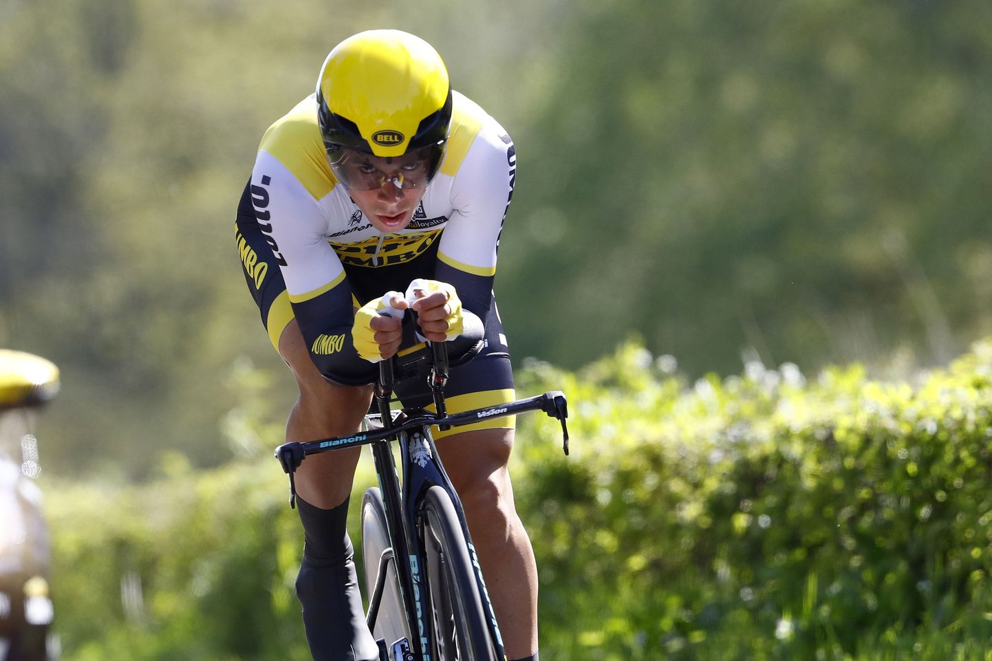 Primož Roglic tänavuse Giro d'Italia esimesel etapil.