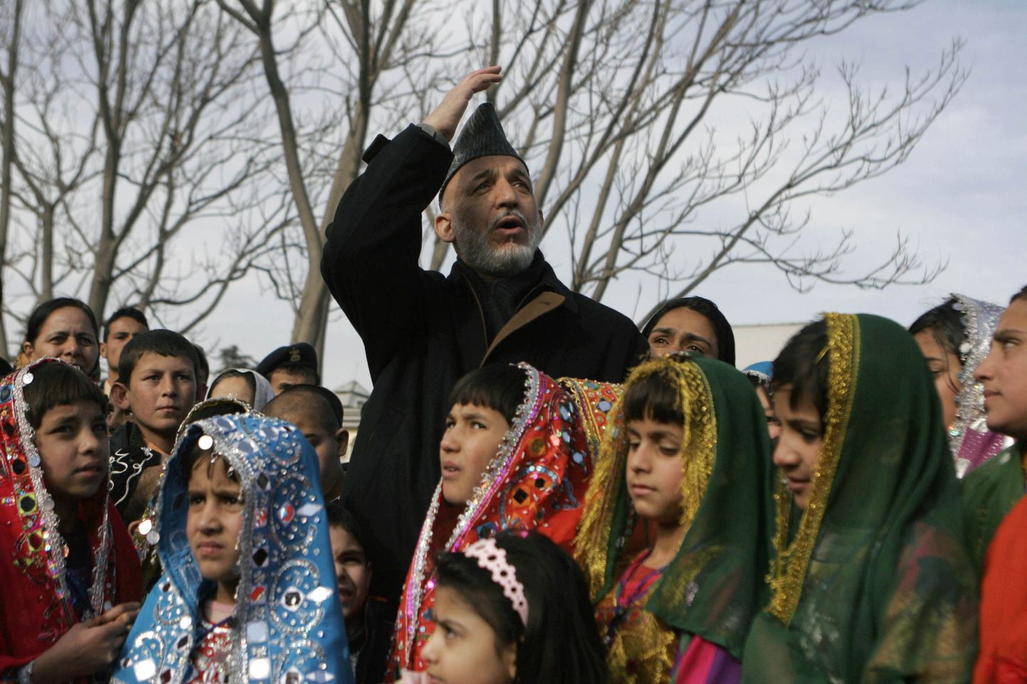 Hamid Karzai orbudega.