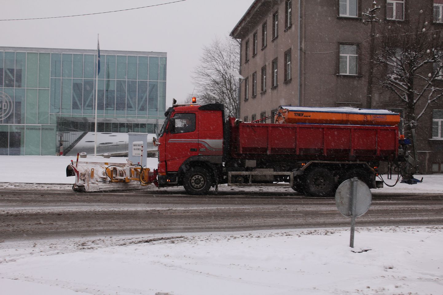 Lumekoristus Pärnus täna ennelõunal.