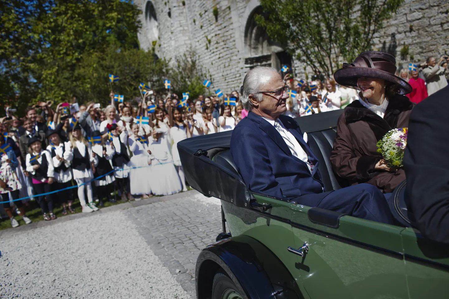 Rootsi kuningas Carl XVI Gustaf ja kuninganna Silvia Visbys