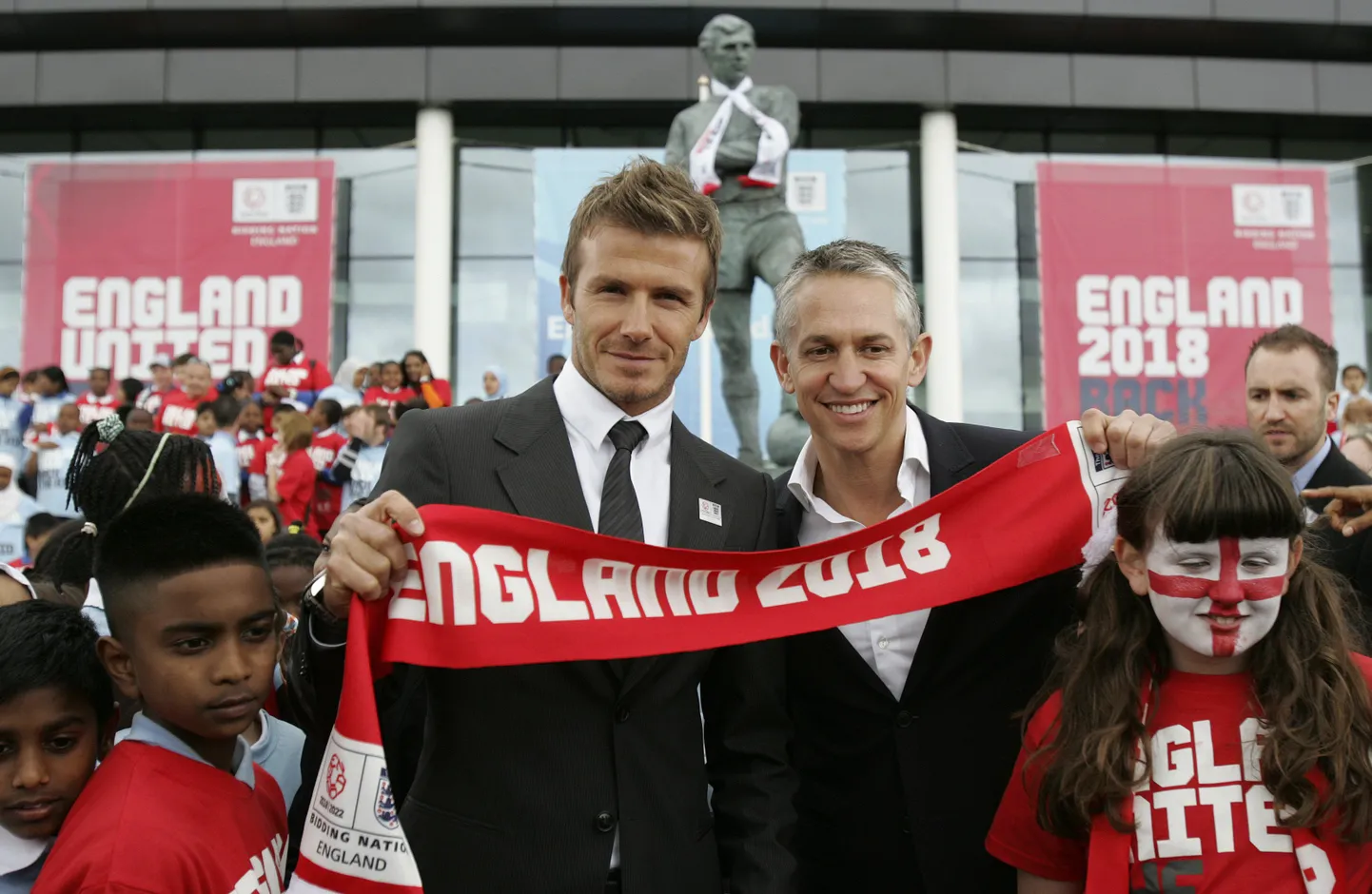 Gary Lineker (paremal) ja David Beckham.