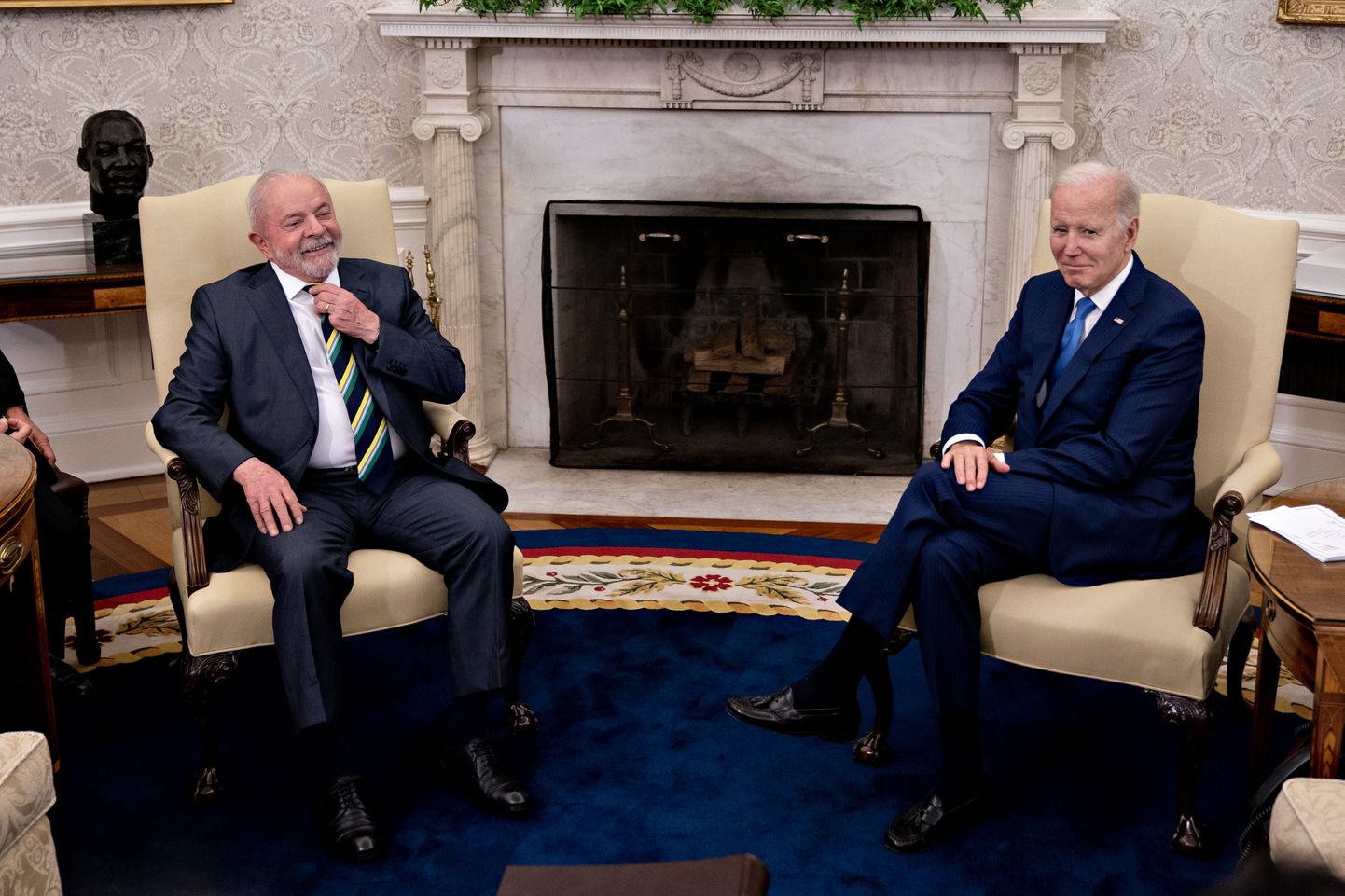 USA president Joe Biden võõrustas reedel Valges Majas Brasiilia riigipead Luiz Inácio Lula da Silvat.