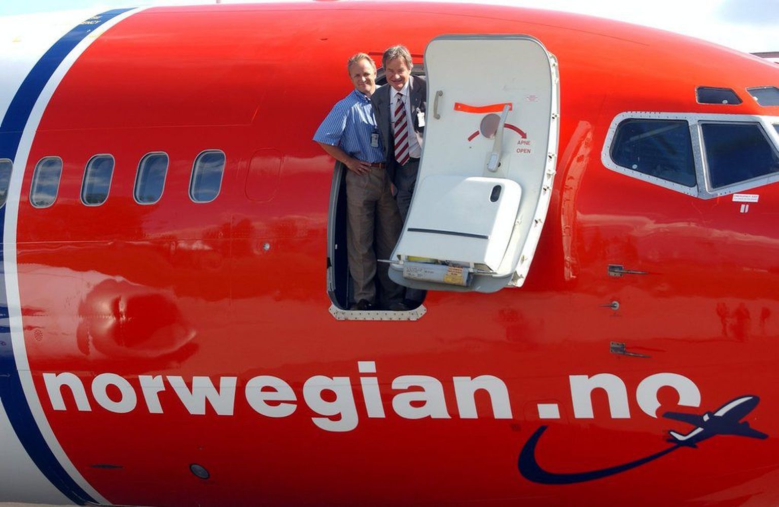 Odavlennu ettevõtte Norwegian lennuk.