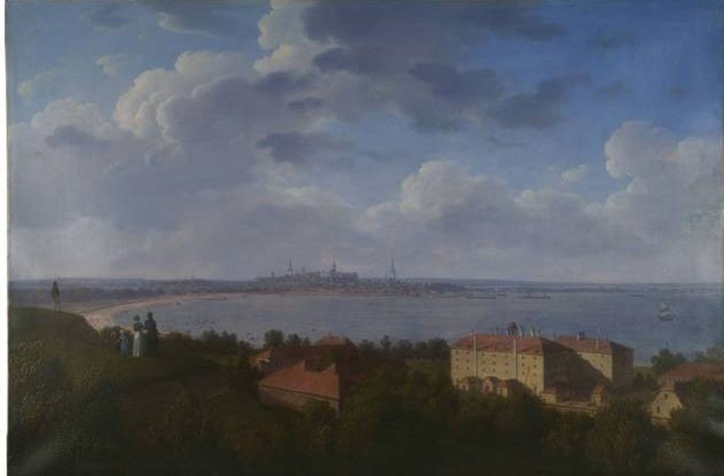 Karl Ferdinand von Kügelgeni maal «Vaade Tallinnale Maarjamäelt suhkruvabriku juurest», 1827–1831.