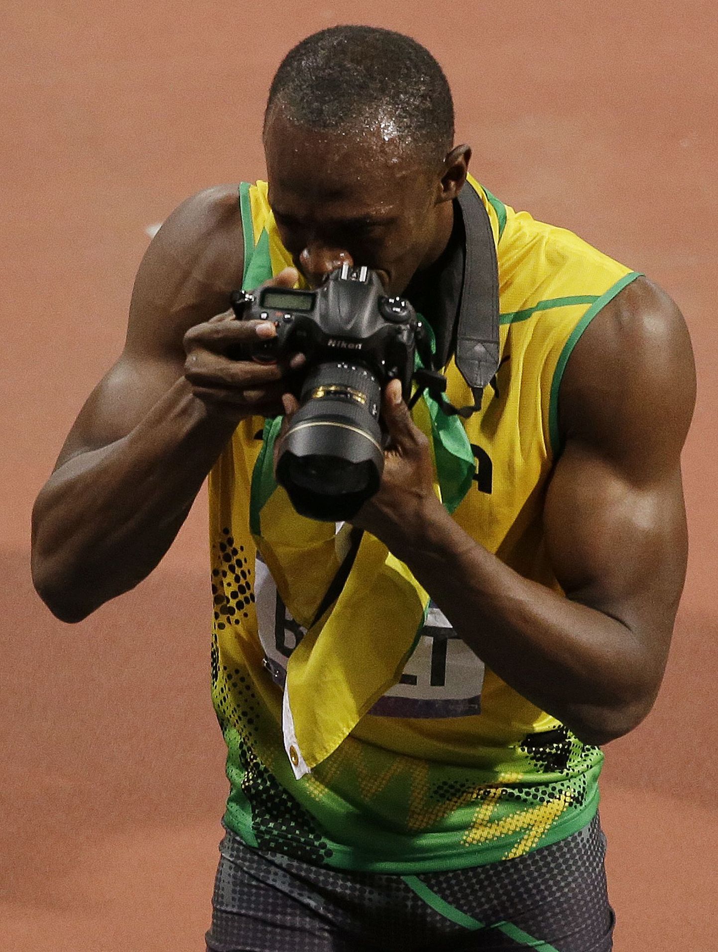Usain Bolt pildistamas