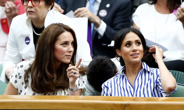 Cambridge'i hertsoginna Catherine ja Sussexi hertsoginna Meghan tänavu juulikuus.