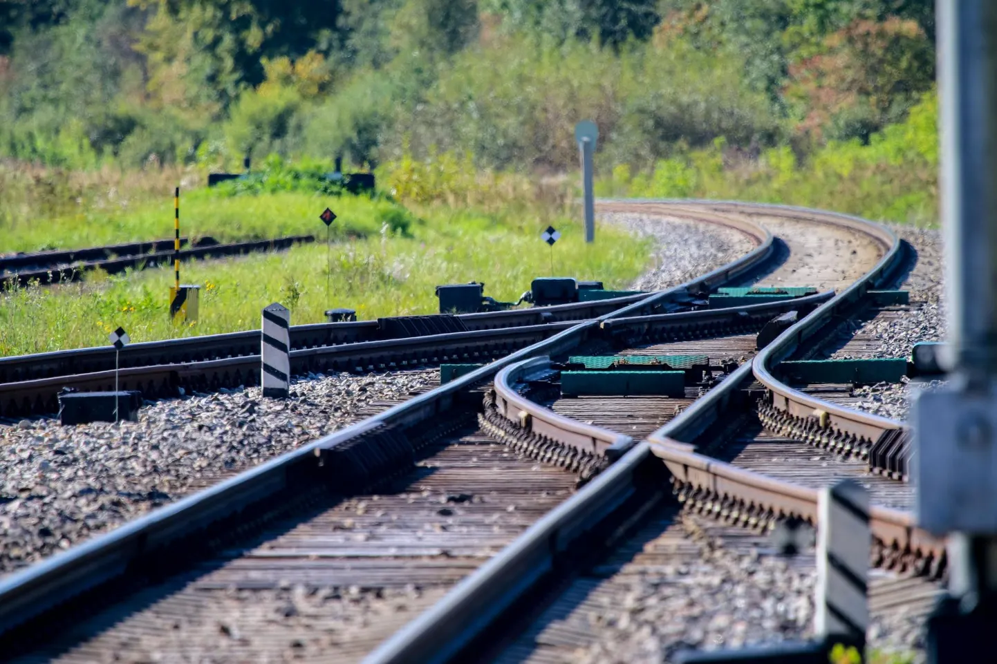 Raudteelõik Valga–Tartu liinil.