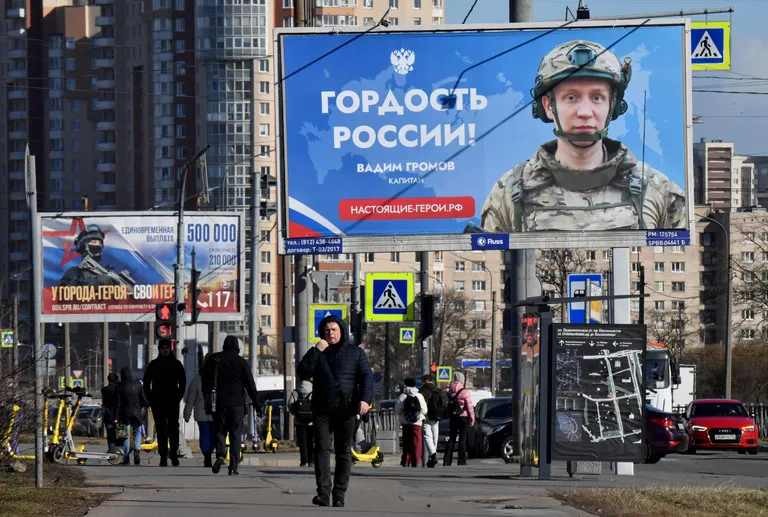 Russia is continuing full-force recruitment, and its information space tries to convince people that victory is very near. AFP