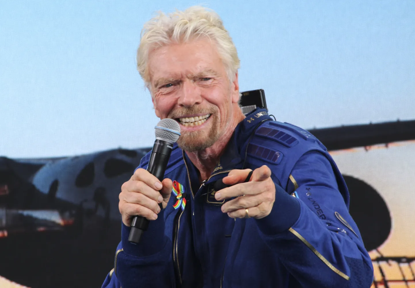 Virgin Galacticu asutaja Sir Richard Branson.