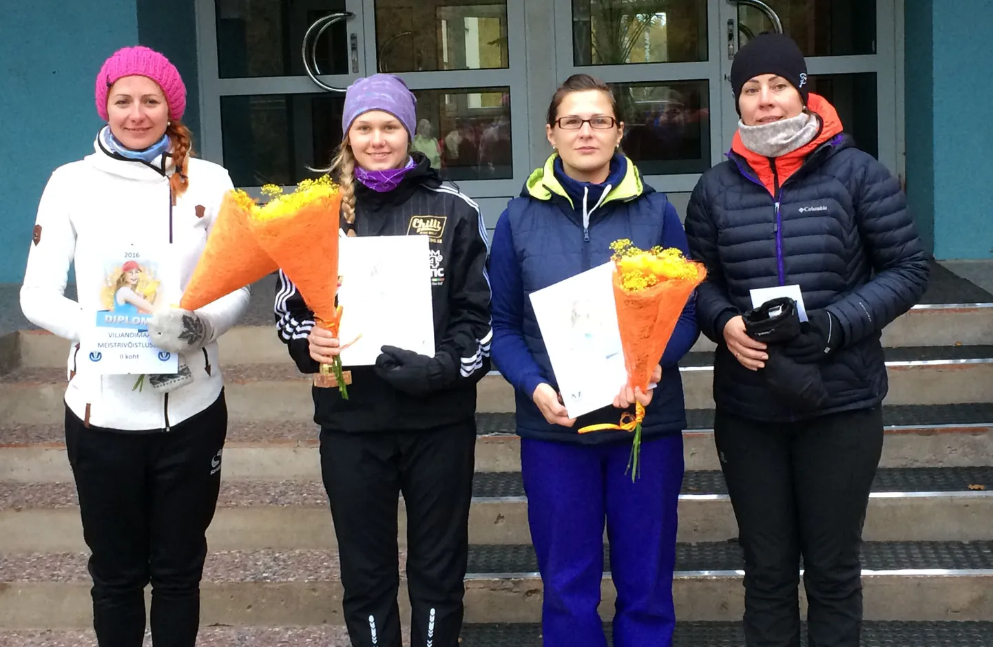 Naiste parimad (vasakult): II koht Triinu Hurt, I koht Kaidi Roosimägi, III koht Katrina Kauber ja IV koht Eve Jänes