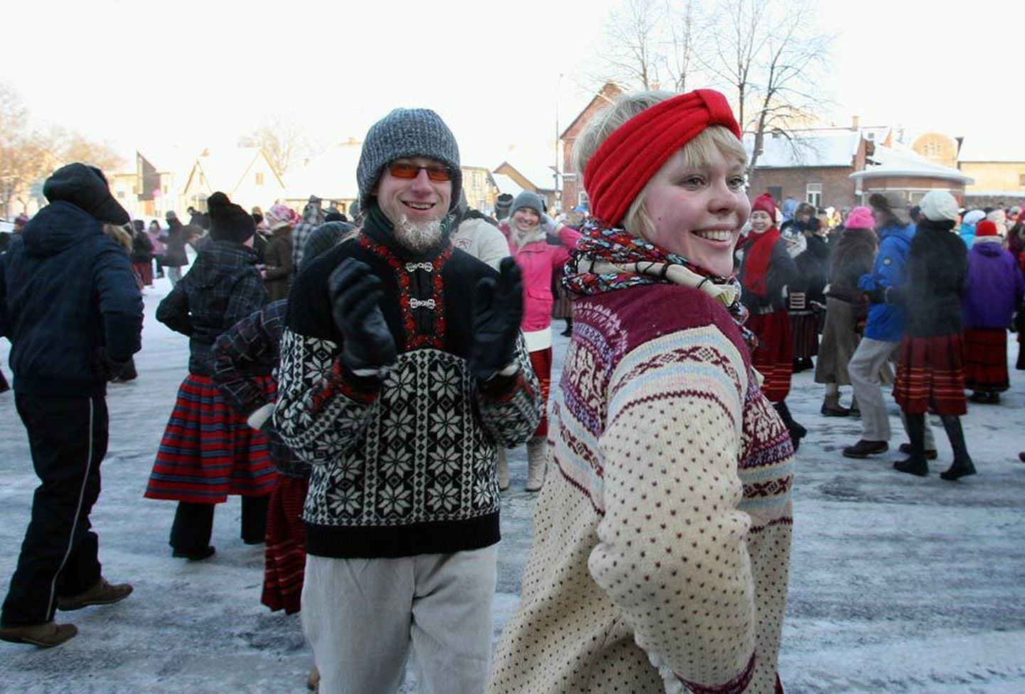 Naerusuud on olnud Viljandi talvise tantsupeo kaubamärk selle algusest peale.