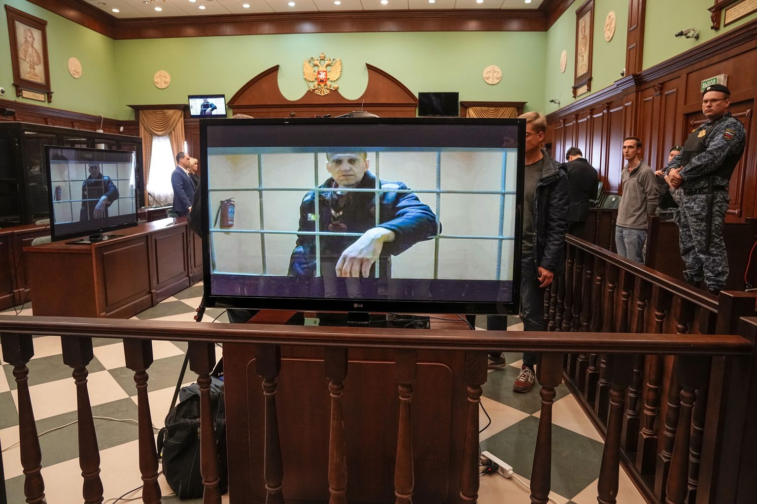 Ieslodzītais Krievijas opozīcijas līderis Aleksejs Navaļnijs.