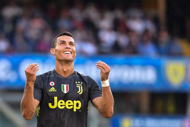 Cristiano Ronaldo emotsioon 18. augustil Juventuse-Chievo mängus