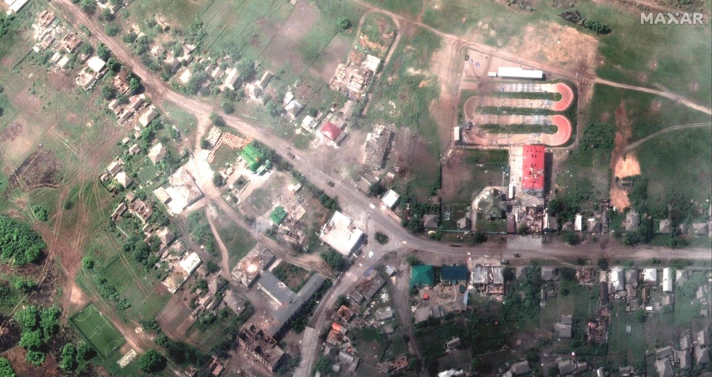 Спутниковый снимок города Лиман 27 мая