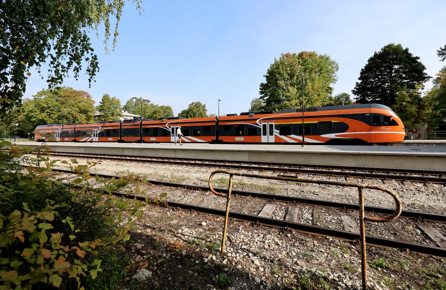 13.09.2023, Tartu
Pildil Tartu vaksali ümrbus. Elron.
Foto Sille Annuk, Tartu Postimees