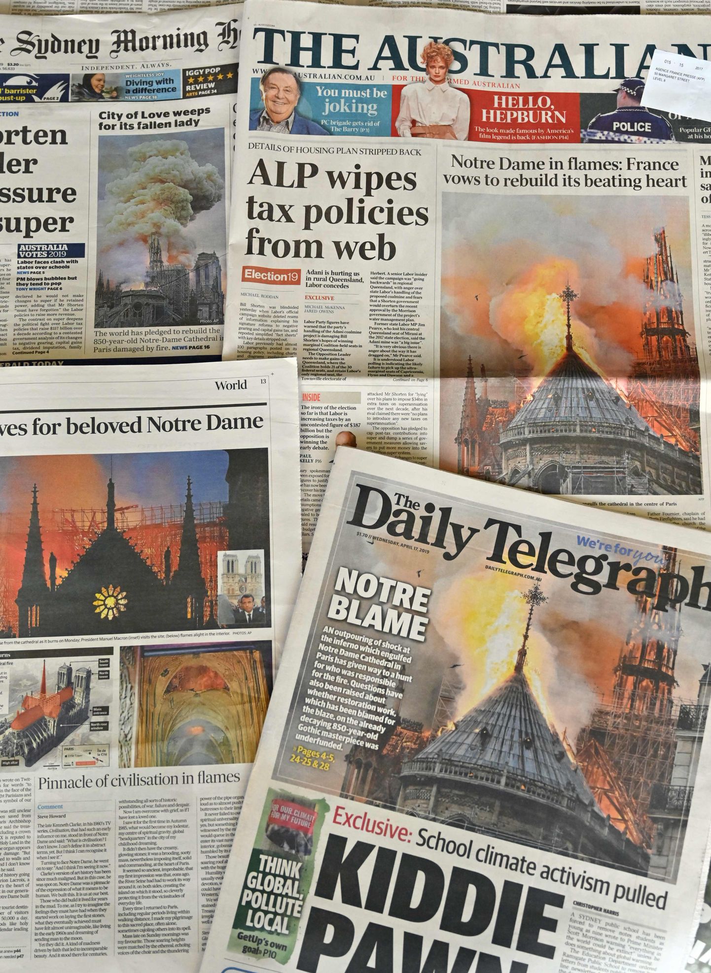 Jumalaema kirik jõudis isegi Austraalia ajalehtede esikülgedele.