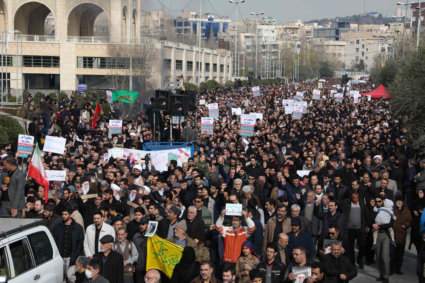 Акция протеста в Тегеране.