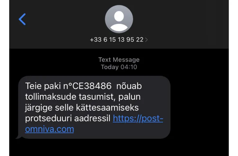 Üks libasõnum näeb välja selline