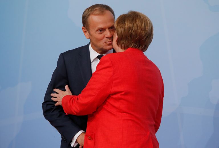 Angela Merkel ja Donald Tusk