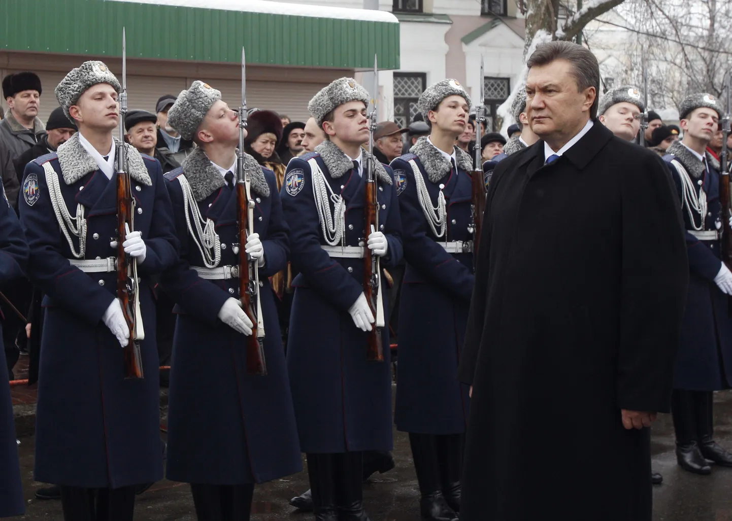 Viktor Janukovitš 15. veebruaril Kiievis, mil tähistati Nõukogude vägede  Afganistanist lahkumise 21. aastapäeva.