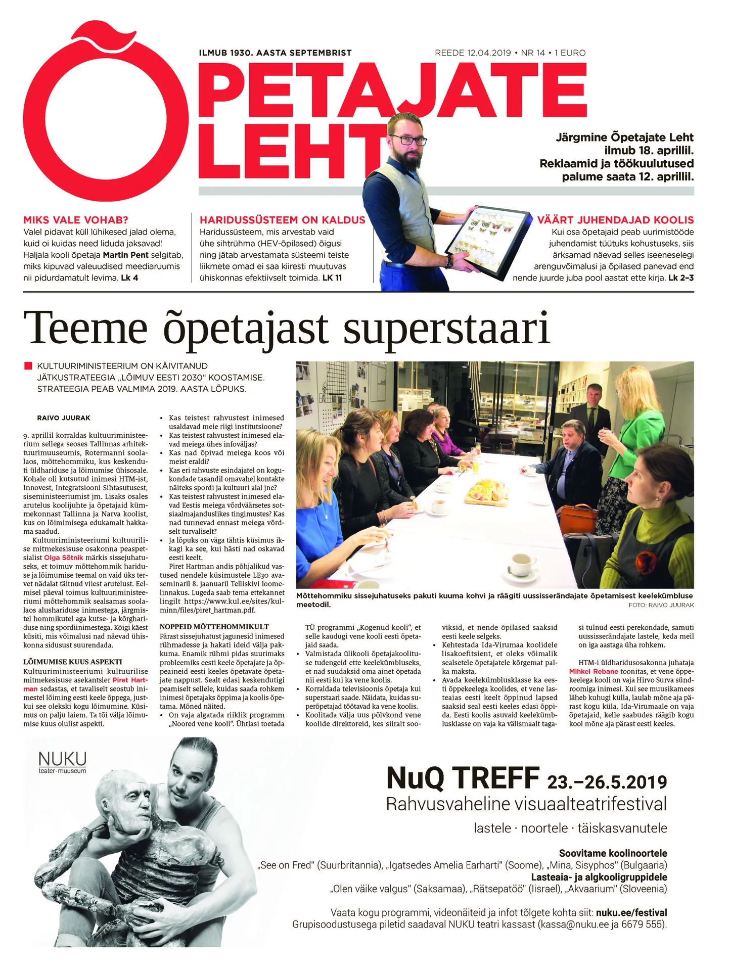 Õpetajate Leht 12.04.19
