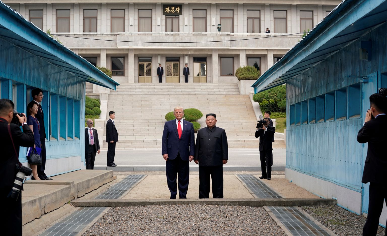 USA president Donald Trump and Põhja-Korea liider Kim Jong Un.