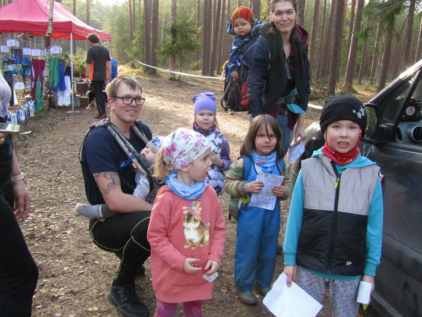 Orienteerumine on perekondlik spordiala. Foto on illustratiivne.