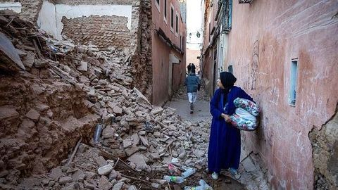 Землетрясение в Марокко в фотографиях
