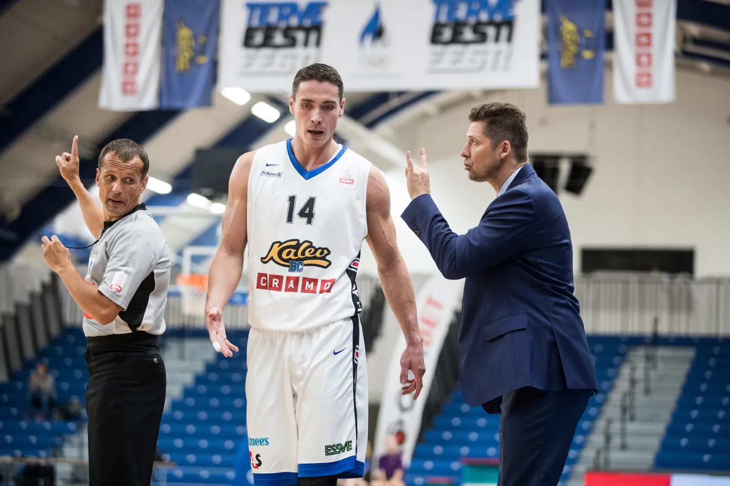 Kristjan Kangur BC Kalev/Cramo särgis.