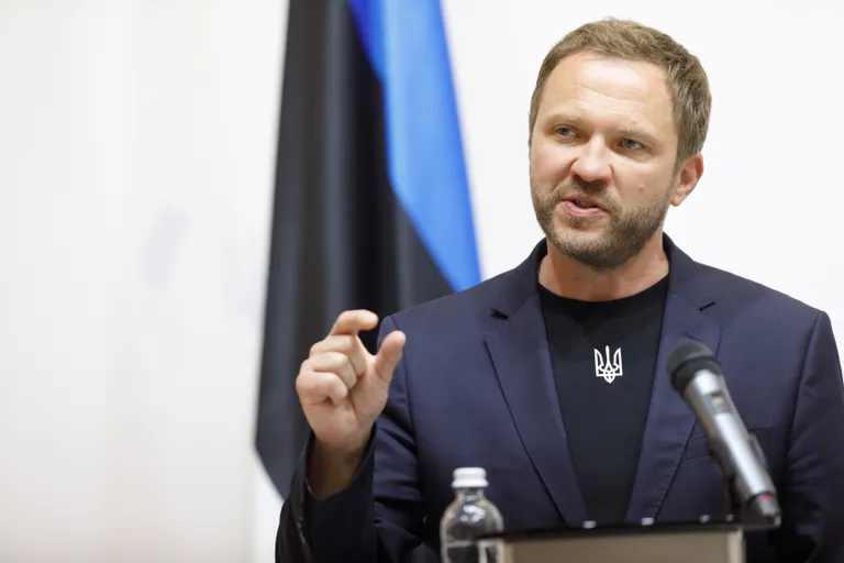 Министр иностранных дел Эстонии Маргус Цахкна в Киеве, 3 июня 2024 года.