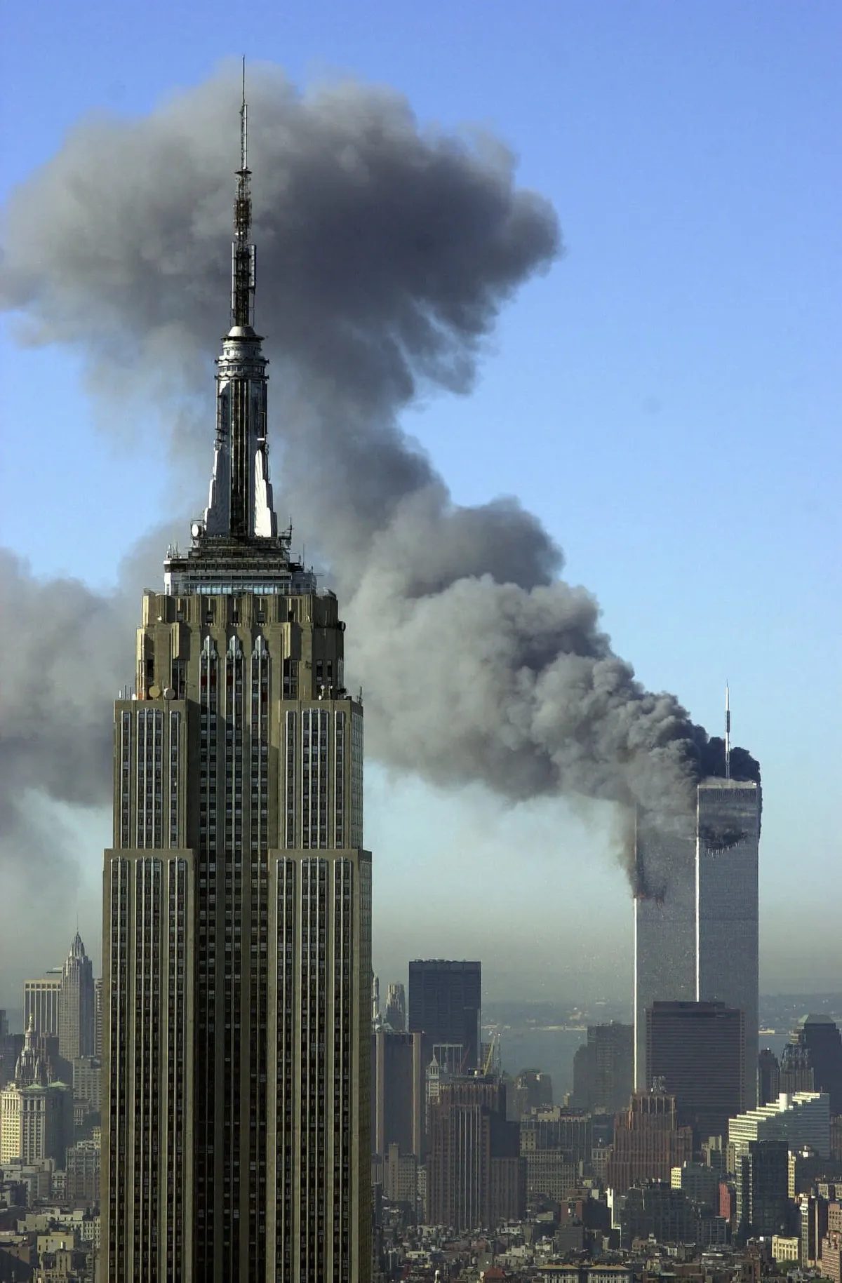 New Yorgi kaksiktornid 11. septembril 2001.