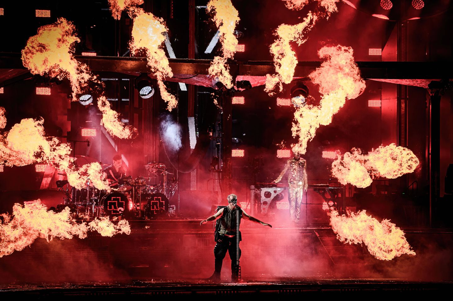 Rammstein esinemas 2. juunil 2023 Taanis Odenses