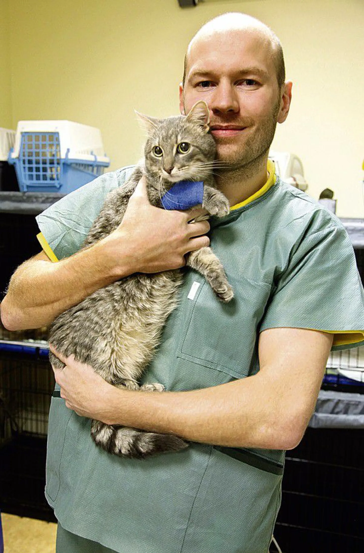 Doktor Valdeko Paavel patsiendiga: kass Heikil olid neerud ja põis haiged.