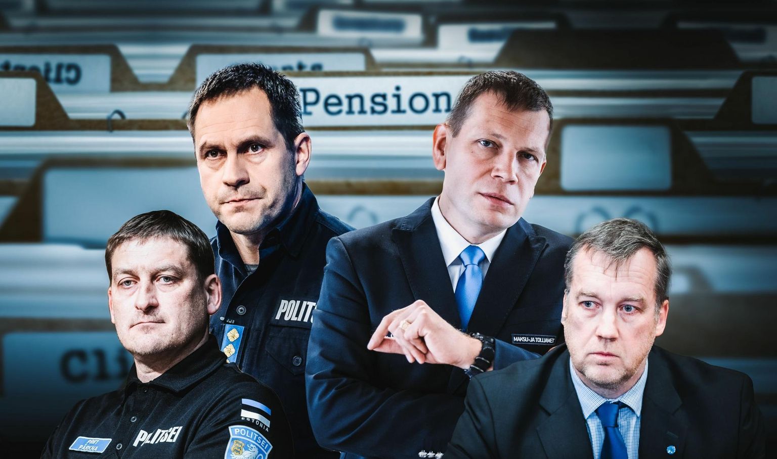 Üks skandaalne aastatetagune tööleping sai saatuslikuks mitmele kõrgele riigiametnikule – Priit Pärknale (vasakult), Elmar Vaherile, Eerik Heldnale ja Aivar Alaverele.