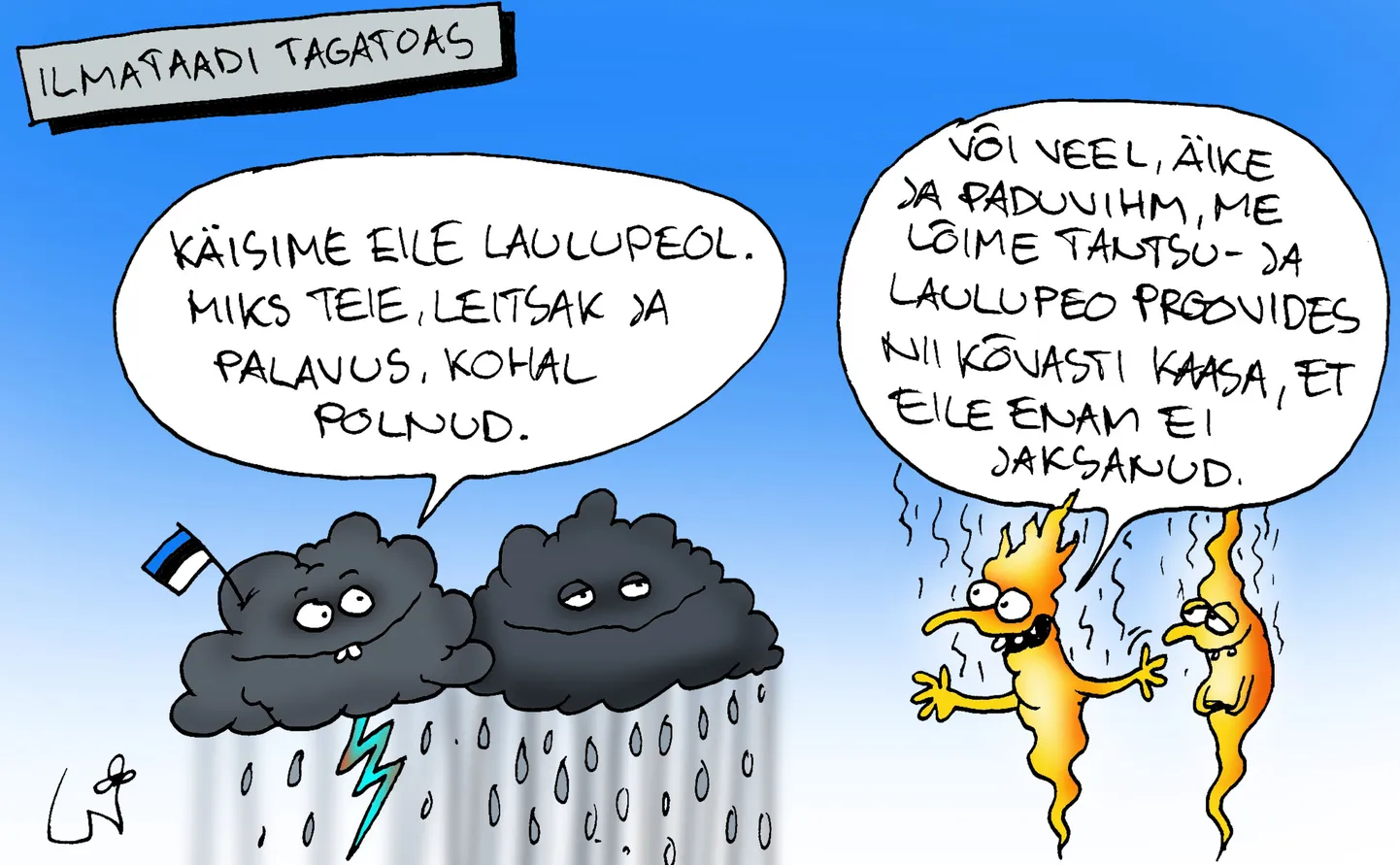 Urmas Nemvalts joonistab.