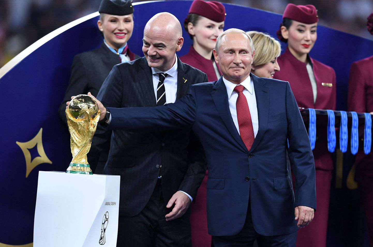 Vladimir Putin 2018. aasta Moskvas peetud jalgpalli MMi finaalil.