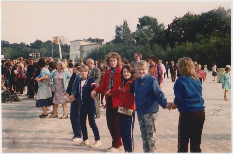 Vides aizsardzības kluba organizētā lūgšana par Baltijas jūru. 1987. gads
