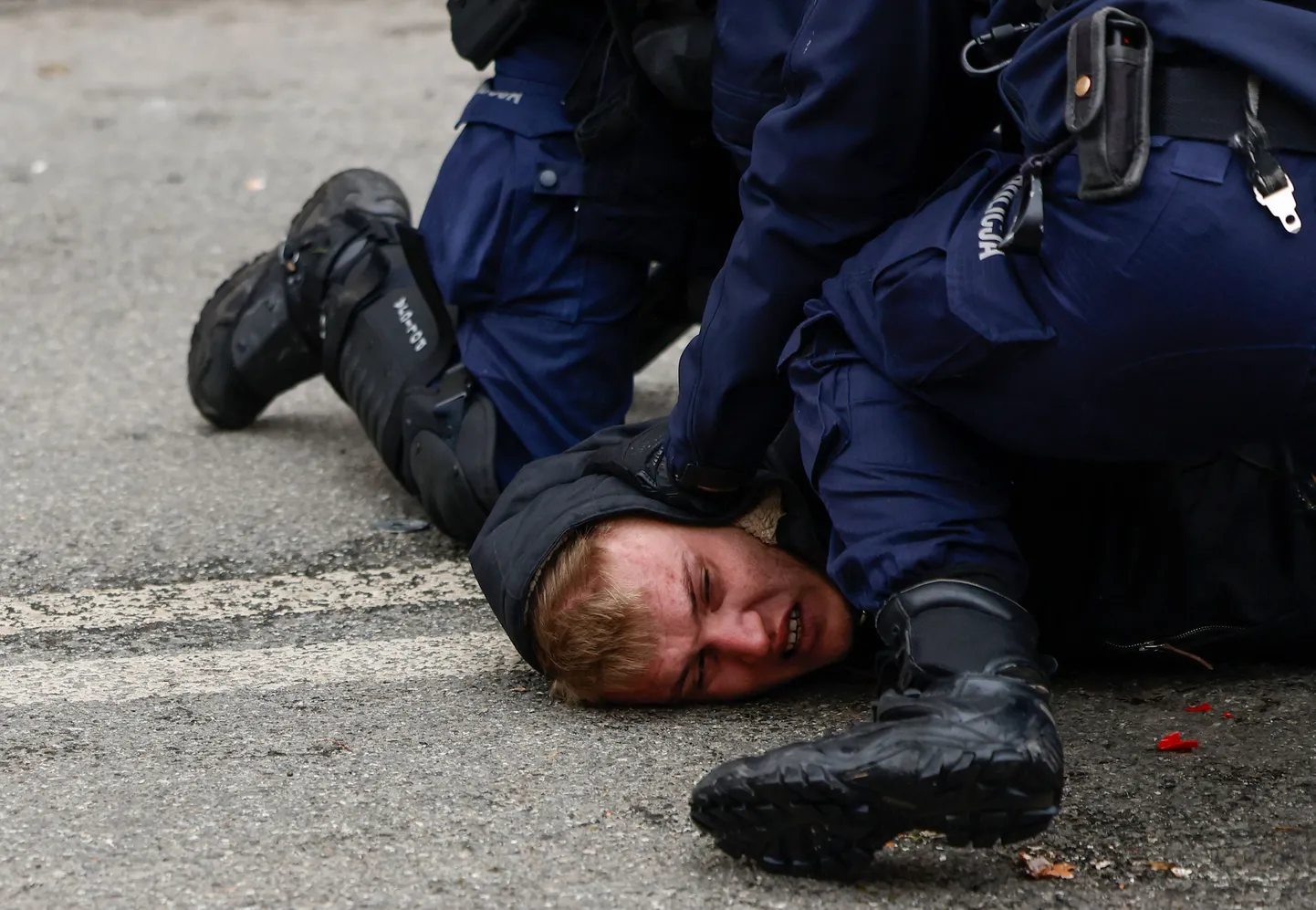 Протесты фермеров в Варшаве.