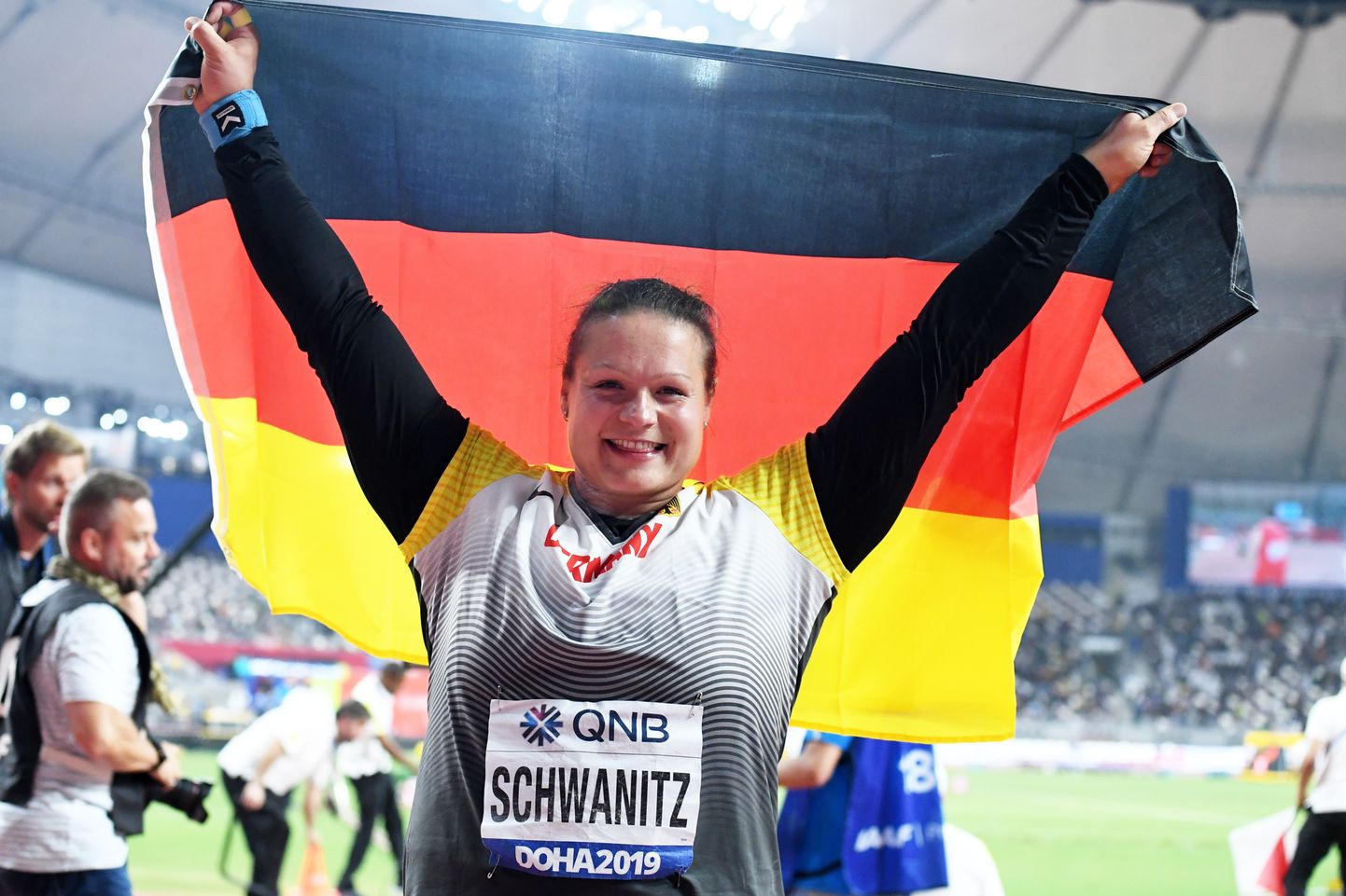 Saksamaa kuulitõukaja Christina Schwanitz.