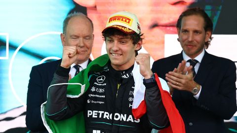 "Mercedes" pilots Kimi Antonelli uzvar Monako "Grand Prix"