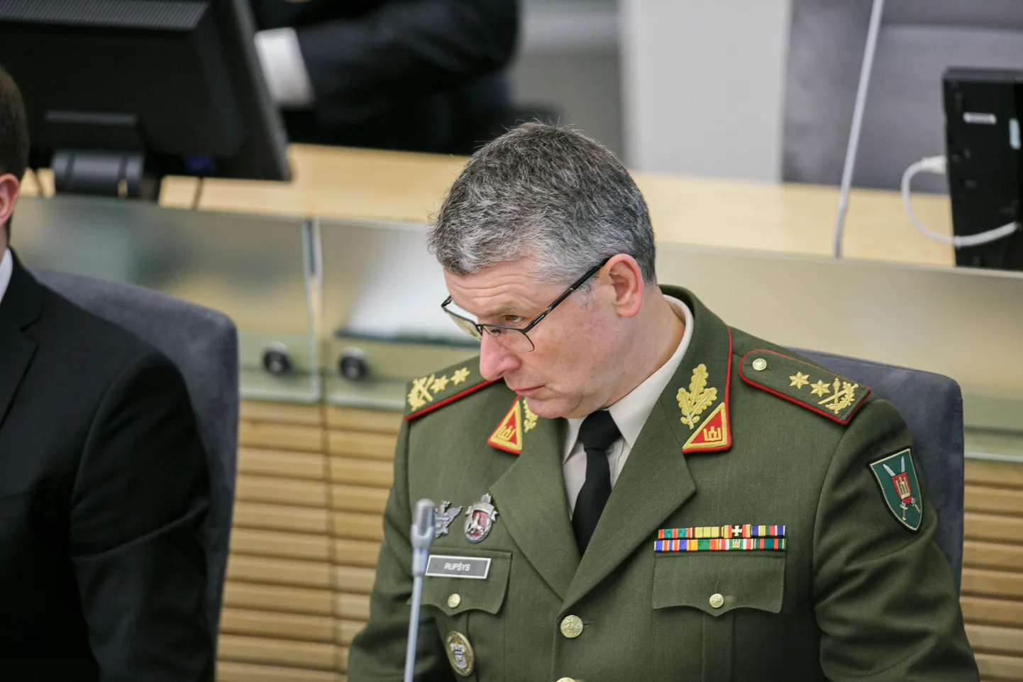 Leedu kaitseväe ülemjuhataja Valdemaras Rupšys.