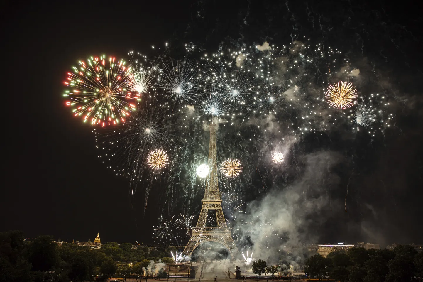 Ilutulestik Prantsusmaa rahvuspühal, 14. juulil 2022. Foto on illustratiivne.