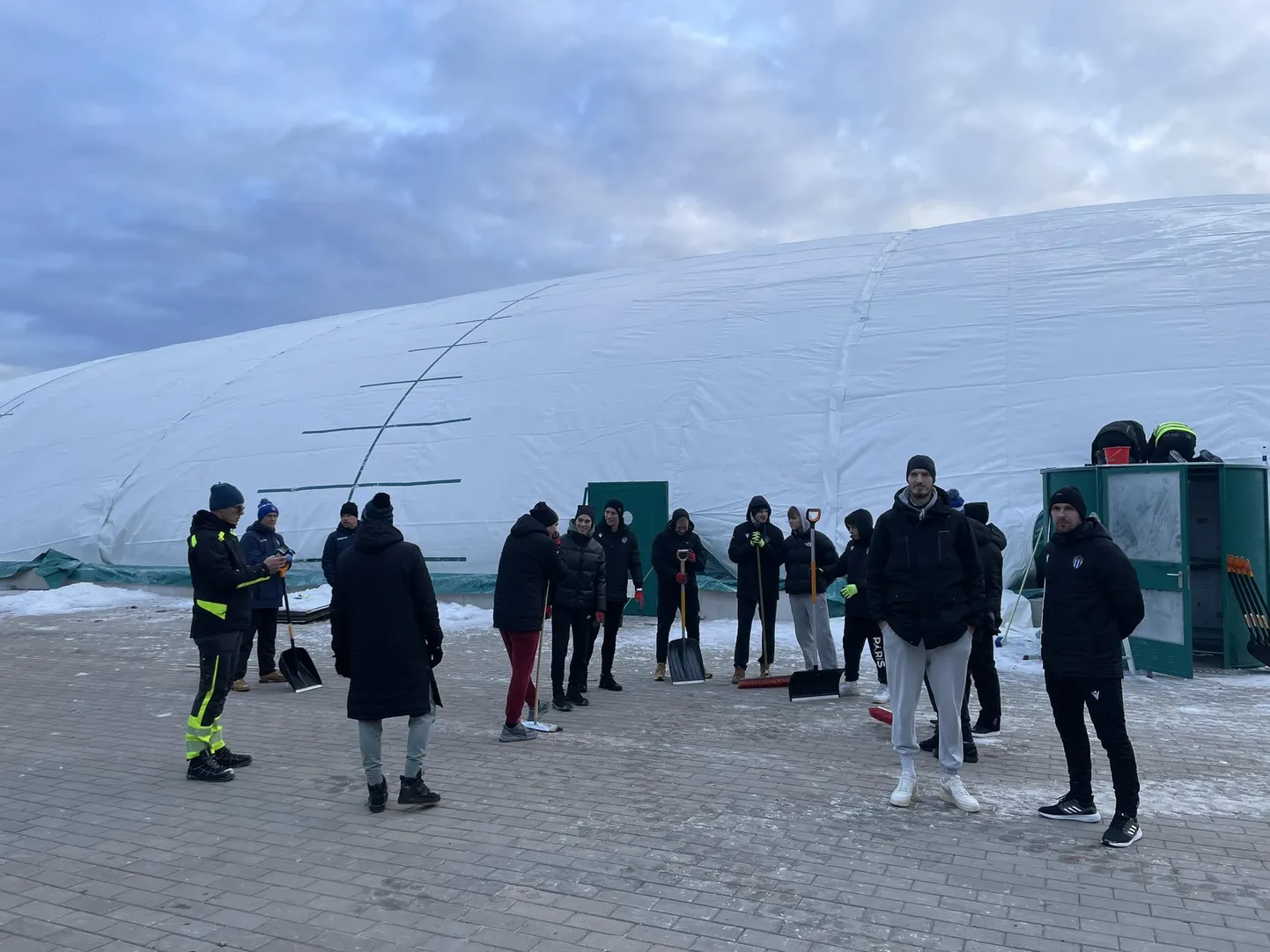 Tallinna Kalevi jalgpalliklubi kilehall Mustamäel.