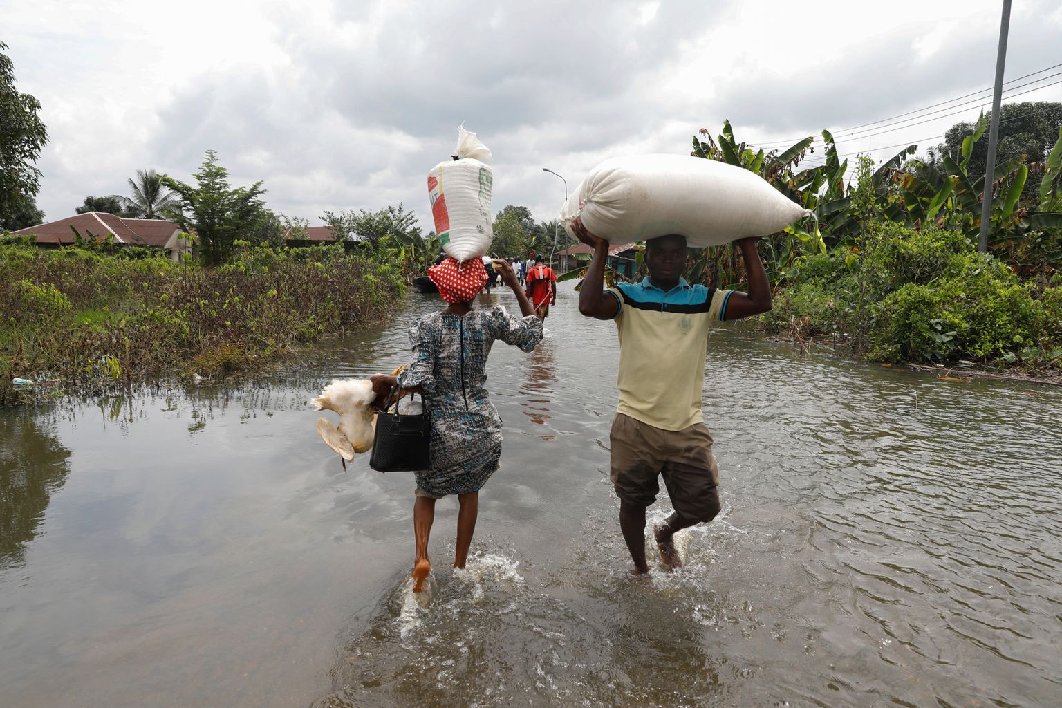 Üleujutus Nigeerias Riversi osariigis. Niisugused sündmused muutuvad globaalse soojenemise tagajärjel üha sagedasemaks ja raskemaks.
