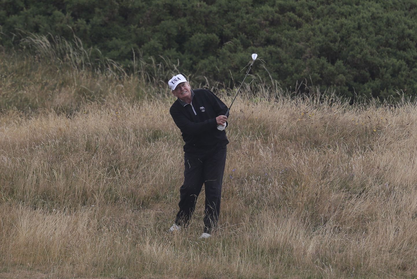 Ameerika Ühendriikide president Donald Trump veetis möödunud nädalavahetuse Šotimaal golfi mängides.