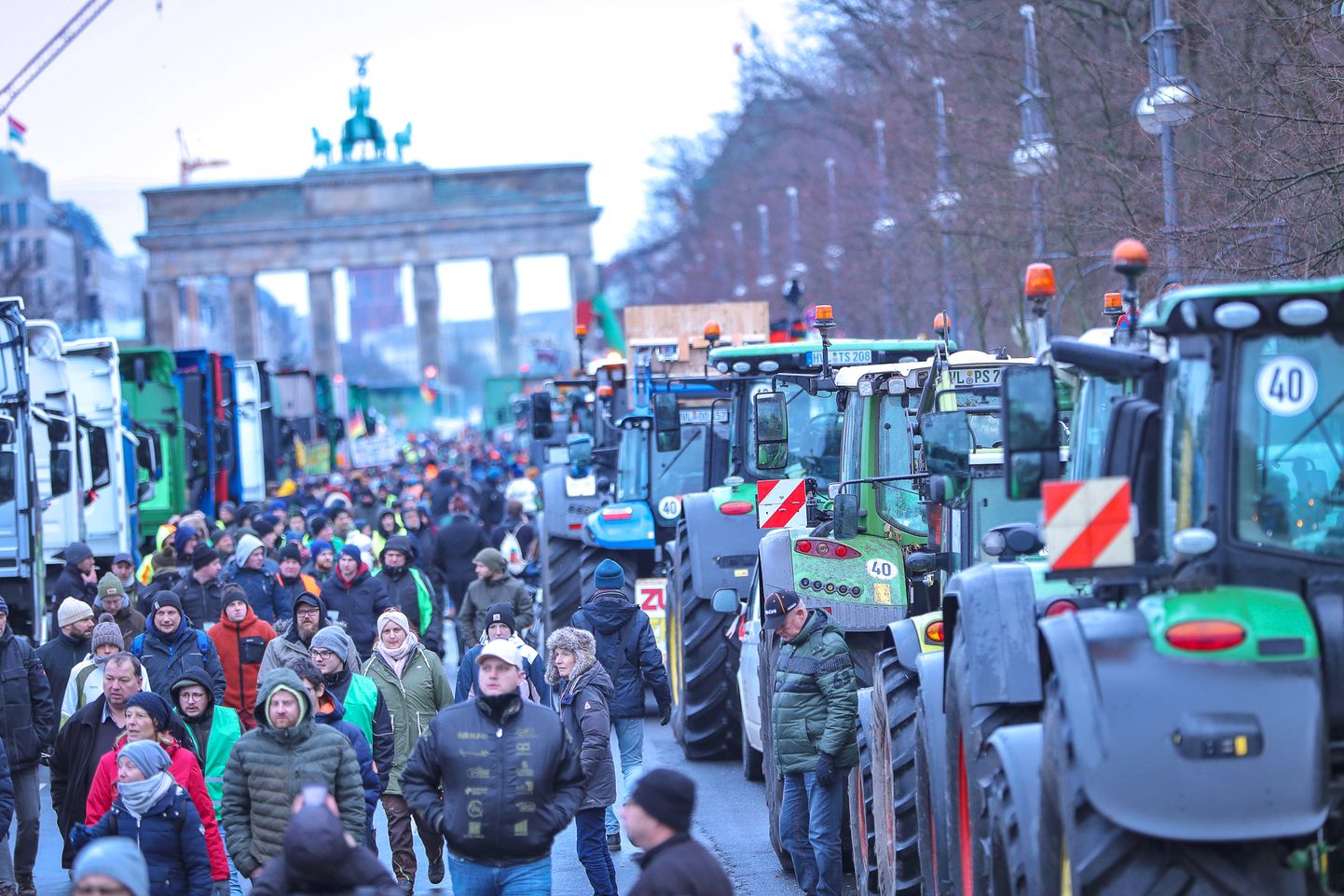 Põllumeeste meeleavaldus Berliinis.